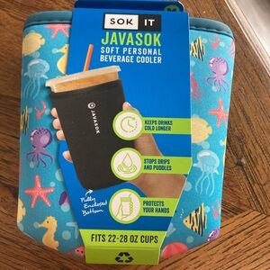 Sok It Javasok Soft Personal Beverage Cooler — Blue Sea Life